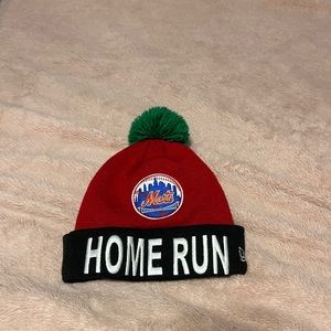 New York Mets home run Apple beanie